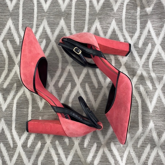 White House Black Market Shoes - White House Black Market Mary Jane Pumps Pink & Black